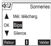 SAGEM D55T - Activer ou désactiver les bips - 1