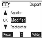 SAGEM D55T - Modifier une fiche - 2