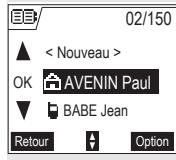 SAGEM D55T - Consulter le répertoire - 1