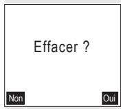 SAGEM D55T - Effacer une fiche - 2