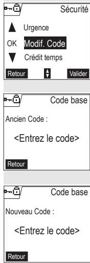 SAGEM D55T - Modifier le code de la base - 1