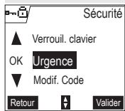 SAGEM D55T - Programmer un numéro d'urgence - 1