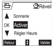SAGEM D55T - Activé ou désactiver le réveil - 1