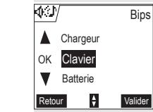 SAGEM D55T - Activer ou désactiver les bips - 3