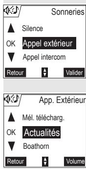 SAGEM D55T - Choisir une sonnerie - 1