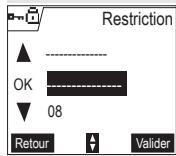 SAGEM D55T - Créer, modifier ou supprimer un préfixe interdit - 2