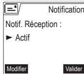 SAGEM D55T - Modifier la notification (selon opérateur) - 4