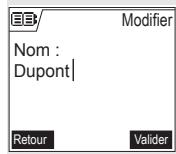 SAGEM D55T - Modifier une fiche - 3