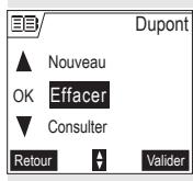 SAGEM D55T - Effacer une fiche - 1