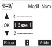 SAGEM D55T - Renommer la base - 4