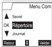 SAGEM D55T - Acceder au répertoire ou au journal - 1