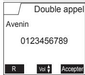 SAGEM D55T - Réception d'un second appel alors que vous êtes déjà en ligne - 2
