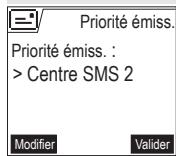 SAGEM D55T - Choisir le centre SMS d'émission - 1
