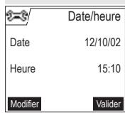 SAGEM D55T - Modifier la date et l'heure - 2