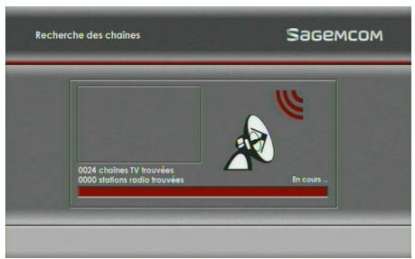 SAGEM DS87 HD,  DS87HD - Installation des chaînes de la TNT disponibles par satellite avec TNTSAT - 1