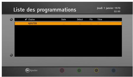 SAGEM DSI89HD - Enregistrer manuellement des programmes - 2