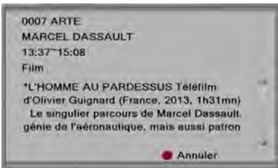 SAGEM DT 84 HD - Afficher le bandeau d'information - 2