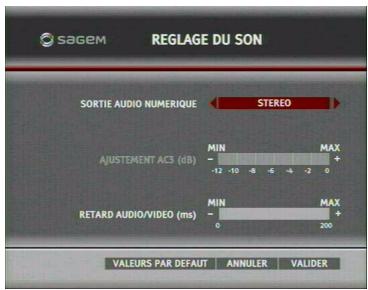 SAGEM DTI85PB HD - Sortie audio numérique - 1