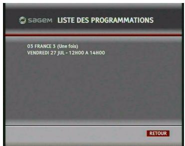 SAGEM DTI85PB HD - Listedesprogrammations - 1