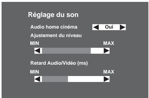 SAGEM DTR 94160S HD - 6-3-3 Réglage du retard audio/vidéo - 1