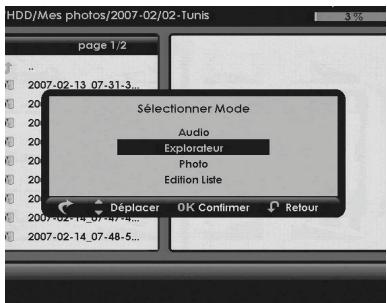 SAGEM DVR 84250T TNT HD & DTR 84250T HD - 12-1 Accès au gestionnaire de listes multimédias - 3