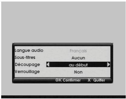 SAGEM DVR 84250T TNT HD & DTR 84250T HD - 11-5-9 Supprimer une portion d'un enregistrement - 1