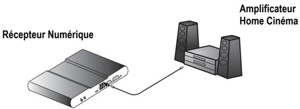 SAGEM DVR 84250T TNT HD & DTR 84250T HD - 6-2-4 Raccordement à un amplificateur home cinéma - 1