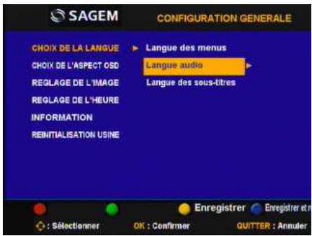 SAGEM ISD75 - Choix de la langue - 1