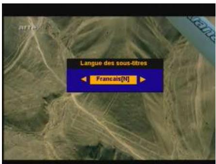 SAGEM ISD75 - Choix temporaires des langues audio et des sous-titres - 2