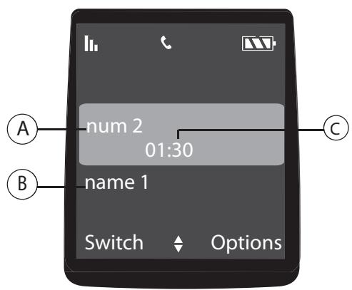 SAGEM SIXTY 2 - Options > Second call - 1