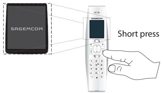 SAGEM SIXTY 2 - Switch the handset off and then on again - 2