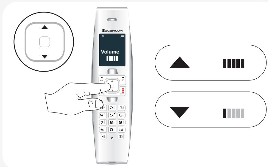 SAGEM SIXTY 2 - Adjusting volume - 1