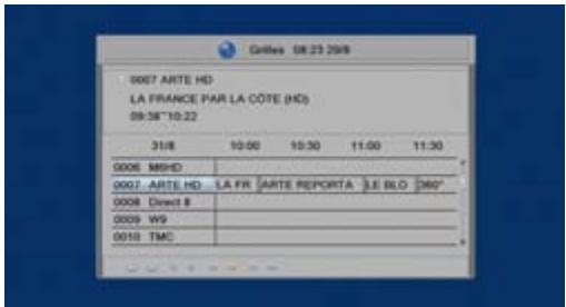 SAGEM TWIN 830 HD - Option de l'EPG - 1