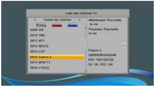 SAGEM TWIN 830 HD - Vos chaînes TV - 1