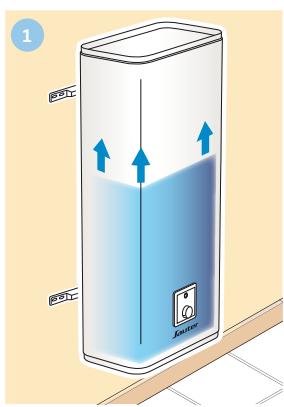 SAUTER GUELMA - Avant toute mise sous tension, le chauffe-eau doit être rempli totalement - 1