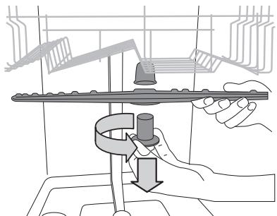 WHIRLPOOL WBC3C26X - NETTOYER LES BRAS D'ASPERSION - 1