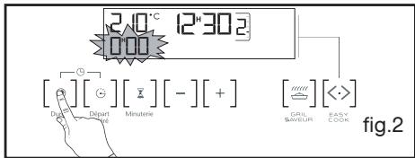 SAUTER SFP945V,  SFP945B,  SFP945XT - Après ces 3 actions, le four chauffe : - 2