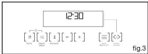 SAUTER SFP945V,  SFP945B,  SFP945XT - - REGLAGE DE LA LUMINOSITE DE L'AFFICHEUR - 3