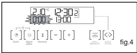SAUTER SFP945V,  SFP945B,  SFP945XT - Après ces 3 actions, le four chauffe : - 4