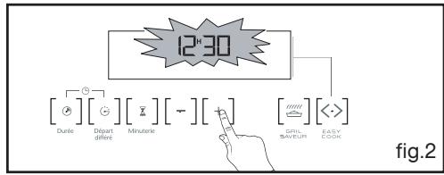 SAUTER SFP945V,  SFP945B,  SFP945XT - Comment régler l'heure ? - 2