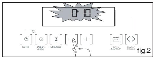 SAUTER SFP945V,  SFP945B,  SFP945XT - - REGLAGE DE LA LUMINOSITE DE L'AFFICHEUR - 2