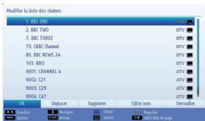TOSHIBA 22L1333G - Affichage de la liste des chaînes - 2