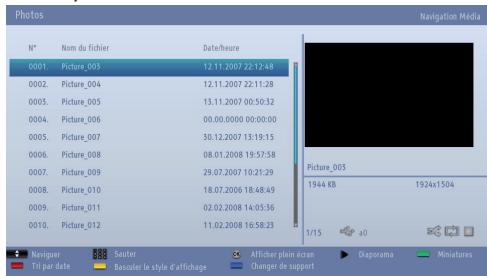 TOSHIBA 22L1333G - Visualisation des fichiers JPEG - 1