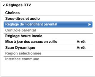 TOSHIBA 39L4333DF,  50L4333DF - Réglage de l'identifiant parental - 1