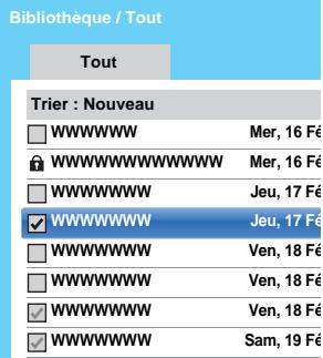 TOSHIBA 39L4333DF,  50L4333DF - Pour supprimer une émission enregistrée: - 1