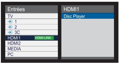 TOSHIBA 40L2434DG - Sélectionnez l'appareil CEC HDMI - 2