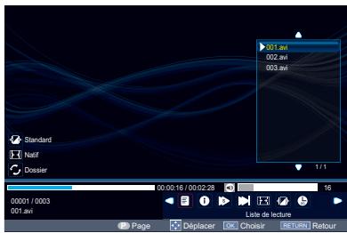 TOSHIBA 40L2434DG - Utiliser la liste de lecture - 1