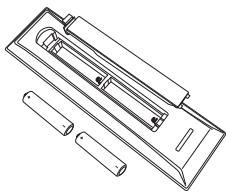 TOSHIBA 40L2434DG - Insertion des piles et portée effective de la télécommande - 1