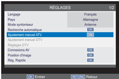 TOSHIBA 40L2434DG - Ajustement manuel - 1