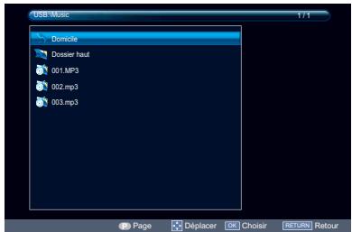 TOSHIBA 40L2434DG - Lecture des fichiers musicaux - 6